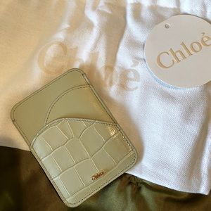Chloe leather cardholder wallet
